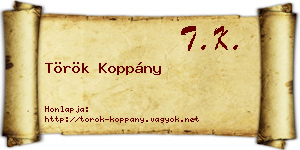 Török Koppány névjegykártya